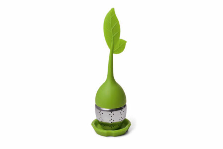 Leaf design silicone/stainless steel tea infuser