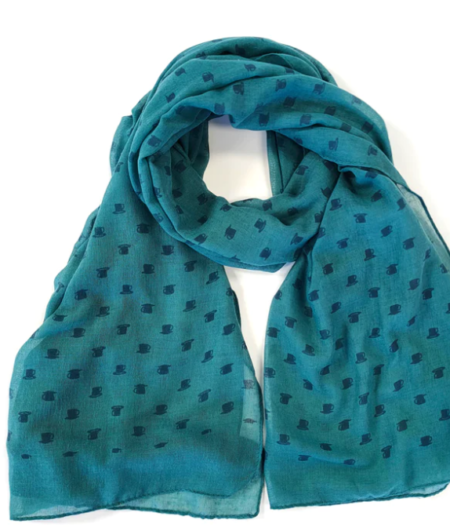 Cup & Saucer Scarf - Teal