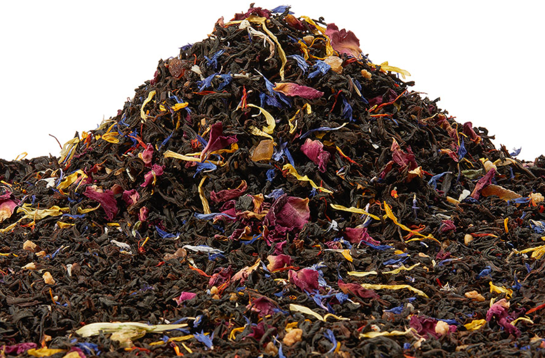 Happy Hopple flavoured black tea 100g CONTAINS NUTS